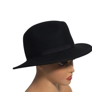 Country Gentlemen Gentle Felt Wilton 100% Wool Hat Lg. Black Fedora WPL …
